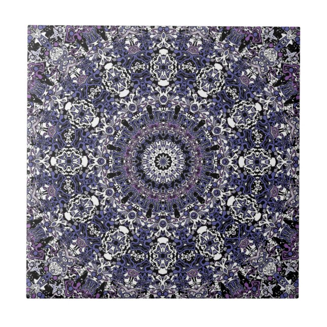 Geometrisk moroccan kaliedoskop stil kakelplatta (Framsidan)