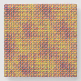 Geometrisk Mosaic Rutnät Abstrakt Mönster Design 1 Stenunderlägg