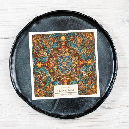 Geometrisk mosaik, fastfärgat glas Pension Party Pappersservett