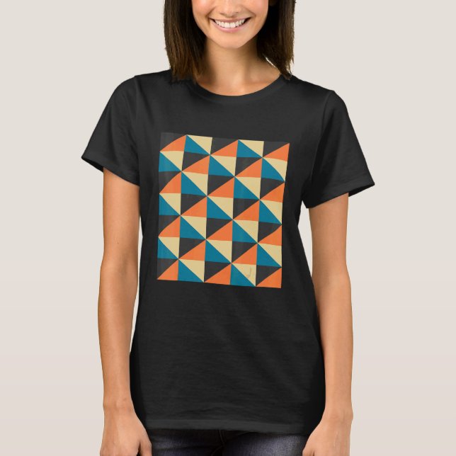 geometrisk mosaik mönster poster en modern geometr t shirt (Framsida)