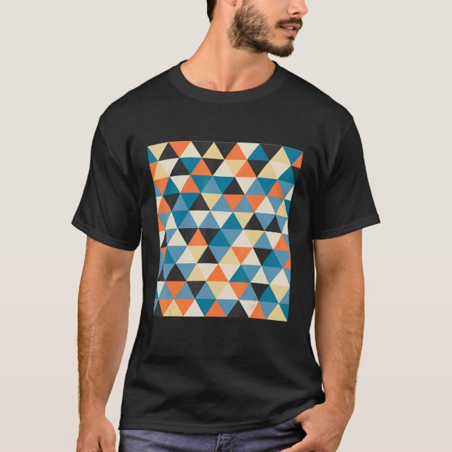 geometrisk mosaik mönster poster en modern geometr t shirt (Framsida)