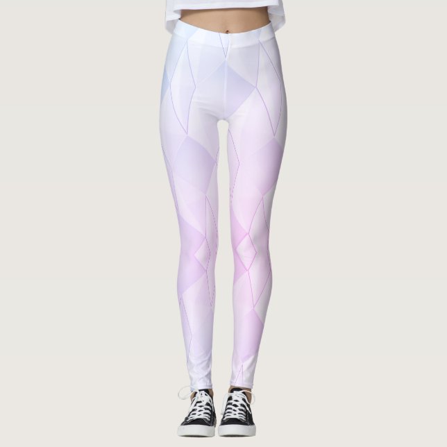 Geometrisk mosaikdesign leggings (Framsida)