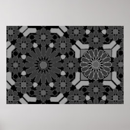 Geometrisk mosaikdesign poster