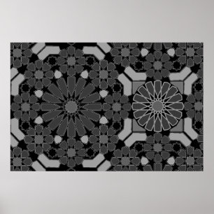 Geometrisk mosaikdesign poster