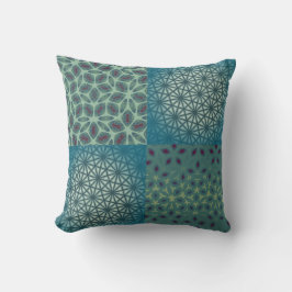Geometrisk mosaikfusion kudde