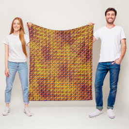 Geometrisk mosaikrutnät Abstrakt mönsterdesign 130 Fleecefilt