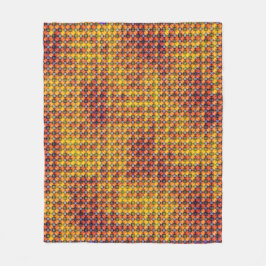 Geometrisk mosaikrutnät Abstrakt mönsterdesign 130 Fleecefilt