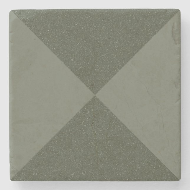 Geometrisk Mossa Grön Stenskyddare Stenunderlägg (Framsidan)