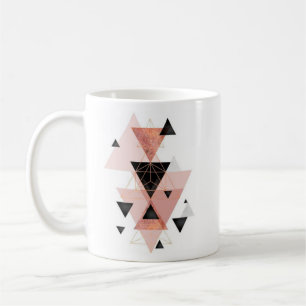 Geometrisk mugg för triangeldesignkaffe