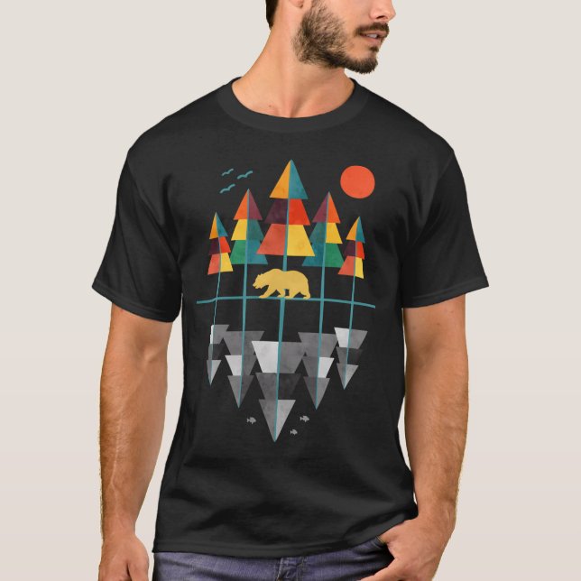 Geometrisk Natur T Shirt (Framsida)