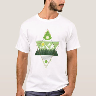 Geometrisk Naturharmoni T Shirt
