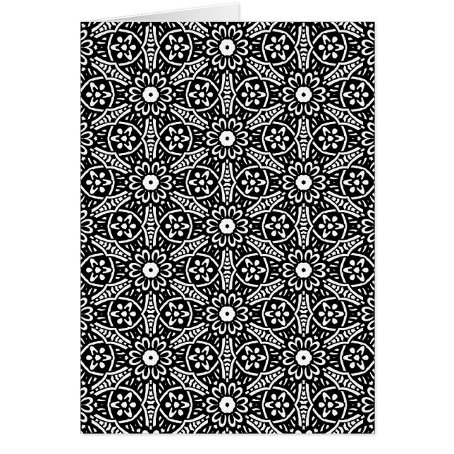 Geometrisk nederbörd Mönster Hälsningskort (Framsidan)