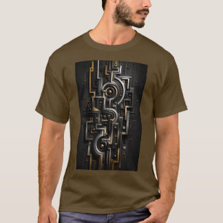 Geometrisk Nexus-krets fantastisk design T Shirt