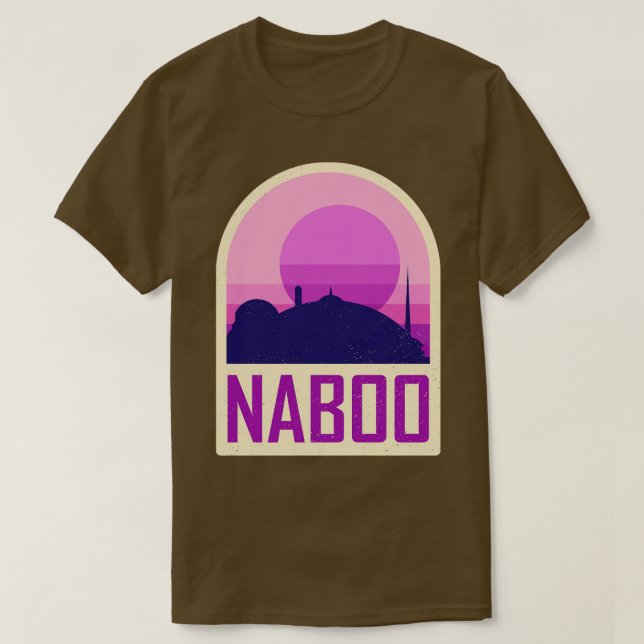 Geometrisk och minimalistisk Naboo-serie T Shirt (Design framsida)