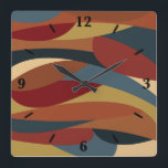 Geometrisk ogenomskinlig Abstrakt av fastglaset St Fyrkantig Klocka<br><div class="desc">Dekoration av tjocktarmsvägg, väggkonst och heminredning av dekortillbehör tryckt med Geometric Opaque Stached Glass Stil Abstrakt retro pop art mitten av århundradet originalteckningsdesign illustrerad av TheFabricSeal print on demand shop på Zazzle.com #ZazzleMade https://www.zazzle.com/store/thefabricseal Detta fantastiska sydvästra amerikanska Väster-system har en minimalistisk återtändning av contemporaryn från mitten av århundradet. Med en...</div>