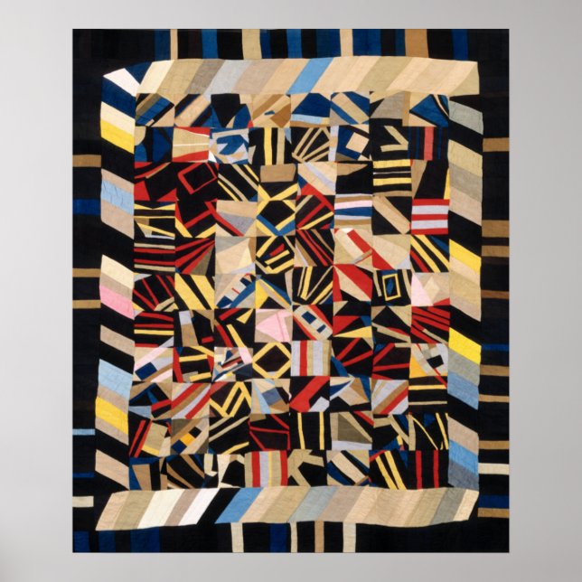 Geometrisk oljebra poster (Framsidan)