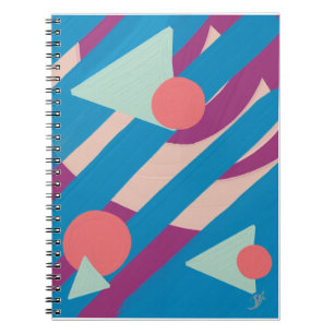 Geometrisk oljeform vintage palett anteckningsbok