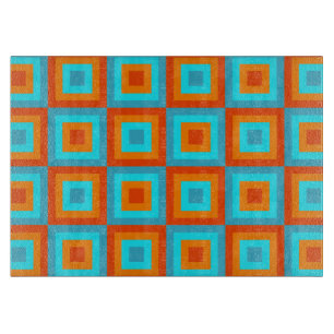 Geometrisk orange för mönsterfärgturkos