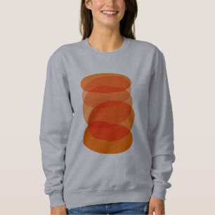 Geometrisk Orange med minimal Abstrakt T Shirt