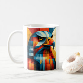 Geometrisk Örn Abstrakt Pop Art Retro Kaffemugge Kaffemugg