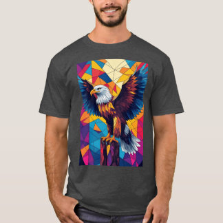 Geometrisk Örn Eagly rolig T Shirt