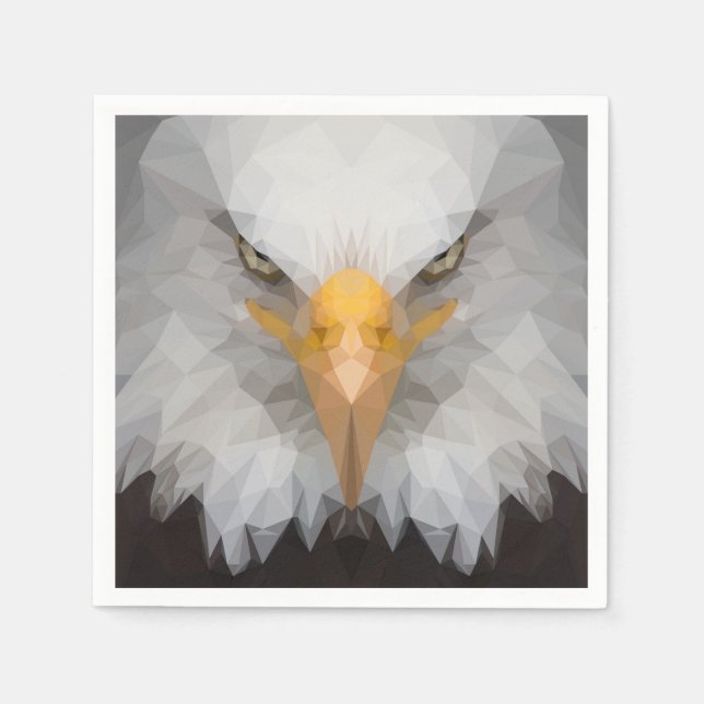 Geometrisk örn pappersservett (Framsidan)