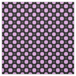 Geometrisk ornament på rosa och svart. tyg