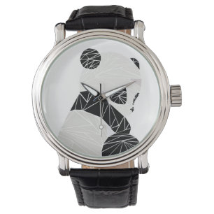 Geometrisk panda armbandsur