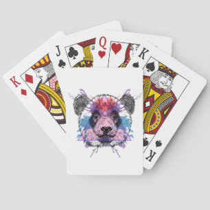 Geometrisk Pandabjörn Casinokort