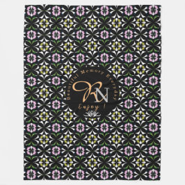 Geometrisk panel fleecefilt