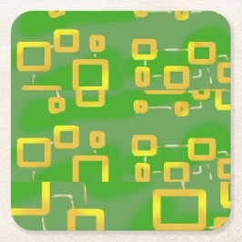 Geometrisk Papper Underlägg av gröntens Abstrakt