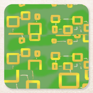 Geometrisk Papper Underlägg av gröntens Abstrakt