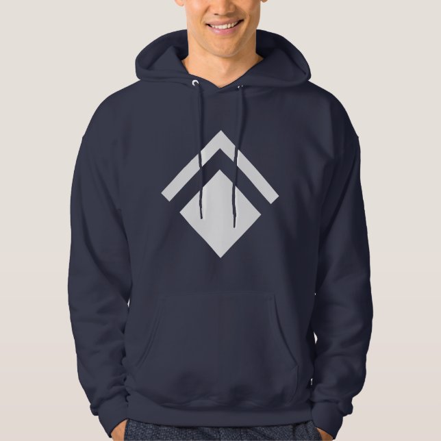 Geometrisk pil 01 hoodie (Framsida)