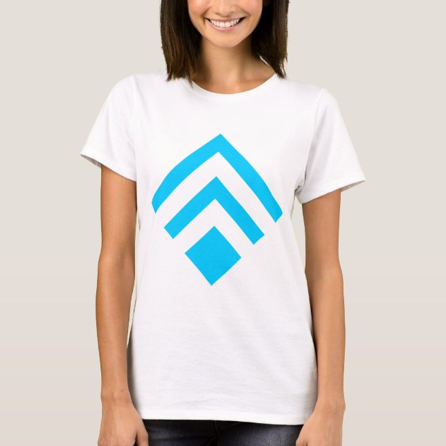 Geometrisk pil 02 - Himlar Blue T Shirt (Framsida)