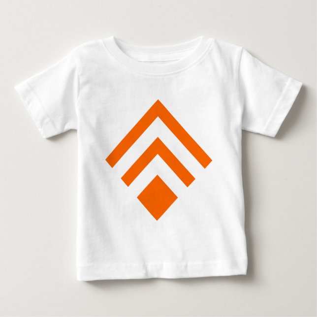 Geometrisk pil 02 - Orange Tee Shirt (Framsida)
