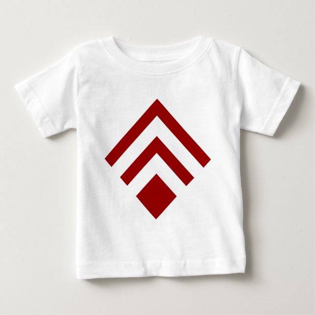 Geometrisk pil 02 - Ruby Red Tee (Framsida)
