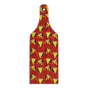 Geometrisk Pizza Pepperoni Italiensk Skiva