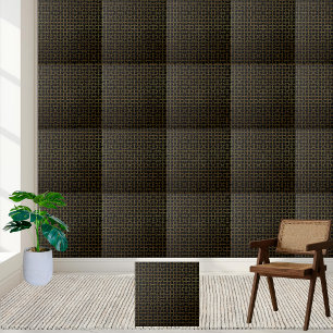 Geometrisk platta för lyx och modern svart och Gul Kakelplatta