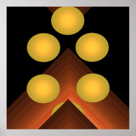 Geometrisk Poster 8 för Bright Färg Pop Art 8