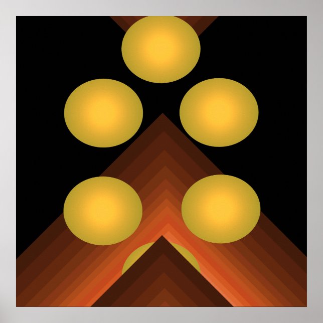 Geometrisk Poster 8 för Bright Färg Pop Art 8 (Framsidan)