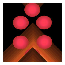 Geometrisk Poster för Bright Färg-popkonst 10