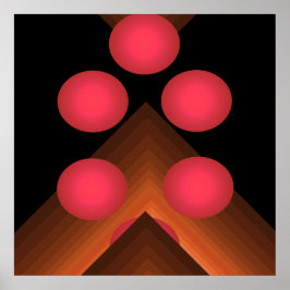 Geometrisk Poster för Bright Färg-popkonst 10