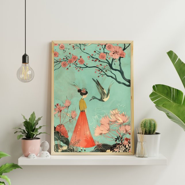 Geometrisk Poster för japansk Abstrakt (projektion (Skapare uppladdad)