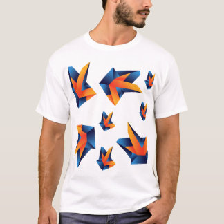 Geometrisk precision: fetstil abstraktion t shirt