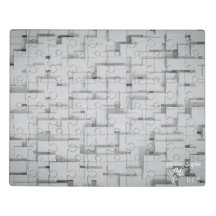 Geometrisk Pussel Bröllop Gästbok