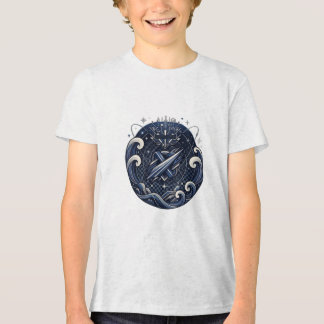Geometrisk Racing Kids T-Shirt | Speed Style Ungdo