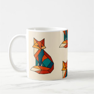 Geometrisk räv mugg