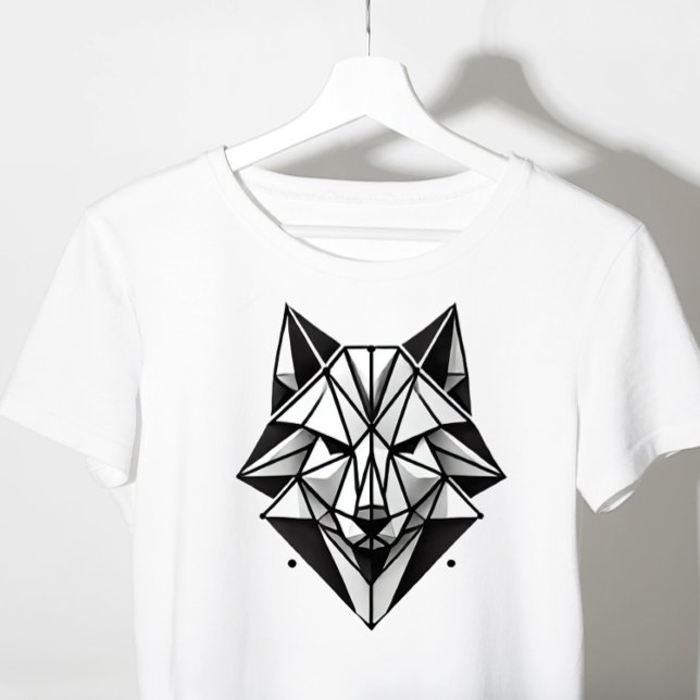 geometrisk rävskjorta t-shirt (Skapare uppladdad)