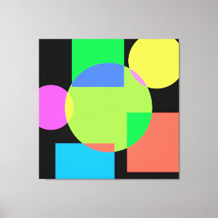 Geometrisk regnbåge canvastryck