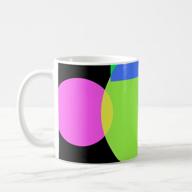 Geometrisk regnbåge kaffemugg (Vänster)